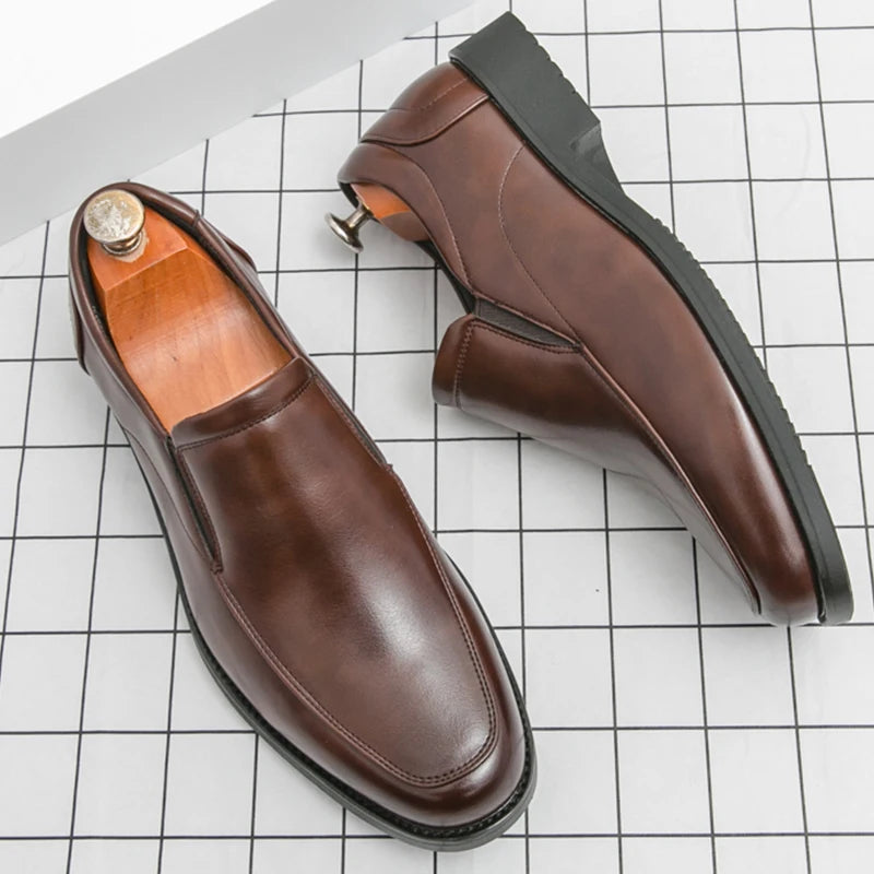 Elegant Leather Slip-On Loafers