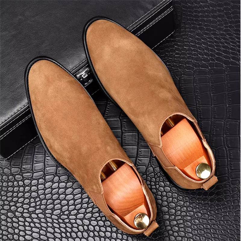 Elegant Suede Chelsea Boots