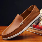 Elegant Leather Slip-On Business Shoes
