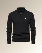 London Core Puffer + Zip-Neck Knit — Winter Layer Set