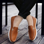 Elegant Leather Slip-On Business Shoes