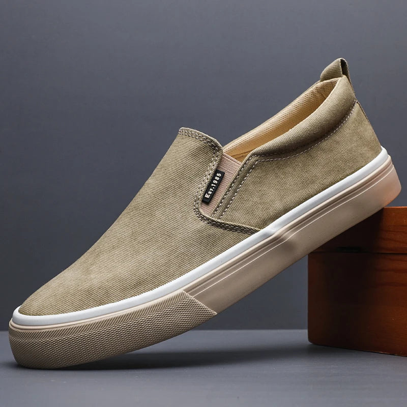 Elegant Canvas Slip-On Shoes