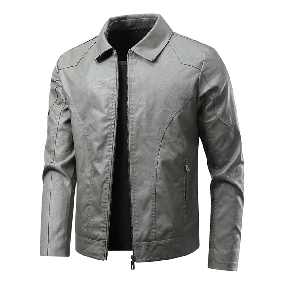 Elegant Leather Biker Jacket