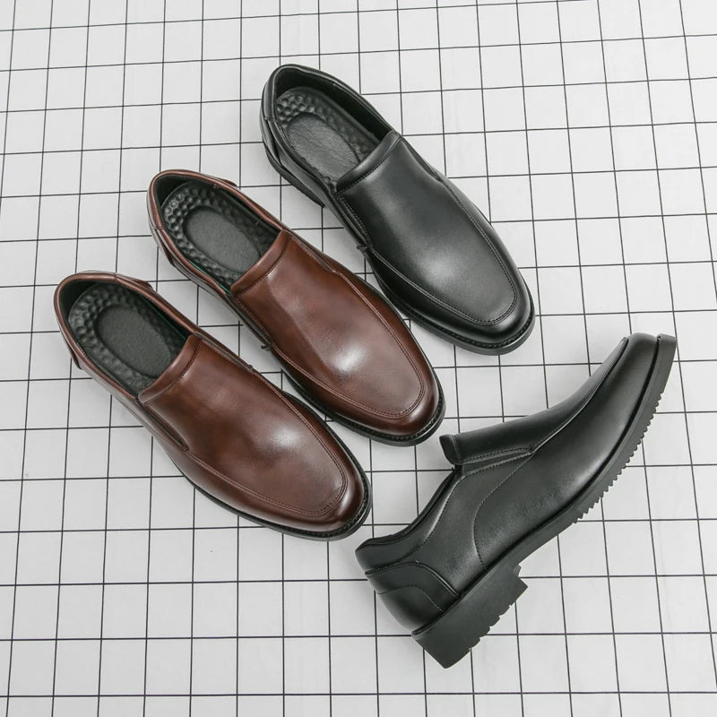 Elegant Leather Slip-On Loafers