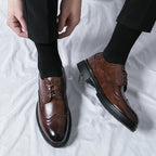 Elegant Leather Brogue Dress Shoes