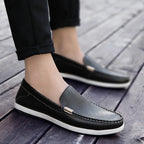 Elegant Leather Slip-On Business Shoes