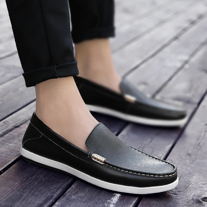 Elegant Leather Slip-On Business Shoes