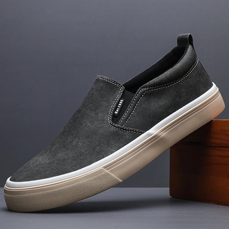 Elegant Canvas Slip-On Shoes