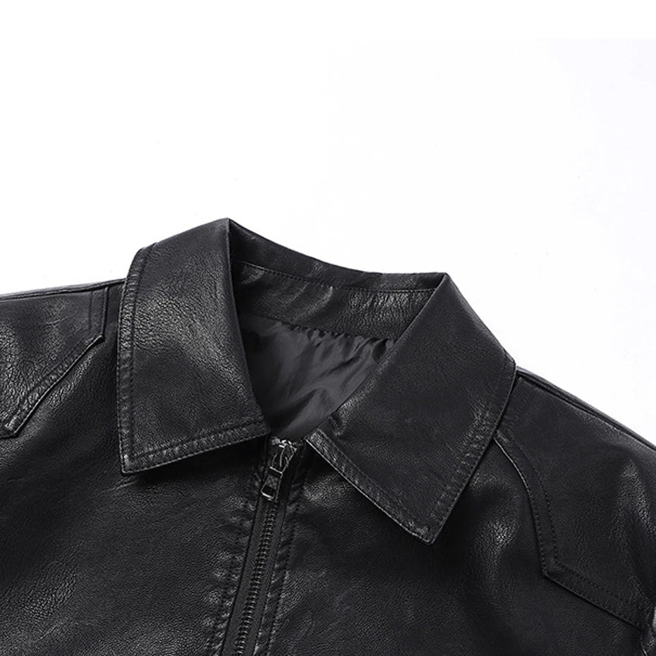 Elegant Leather Biker Jacket