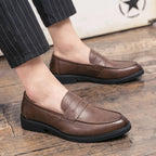 Elegant Leather Dress Loafers
