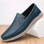 Elegant Leather Slip-On Wedding Shoes