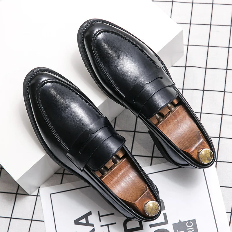 Elegant Leather Dress Loafers