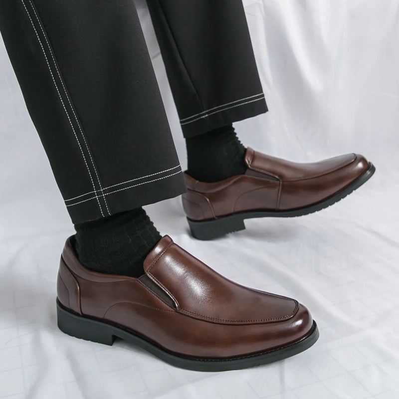 Elegant Leather Slip-On Loafers