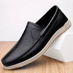Elegant Leather Slip-On Wedding Shoes