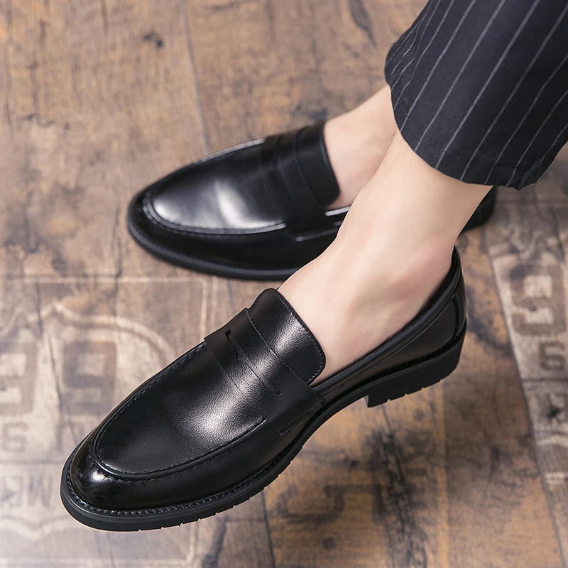 Elegant Leather Dress Loafers
