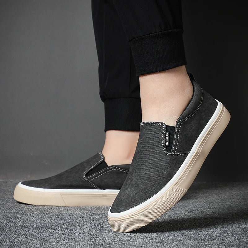 Elegant Canvas Slip-On Shoes