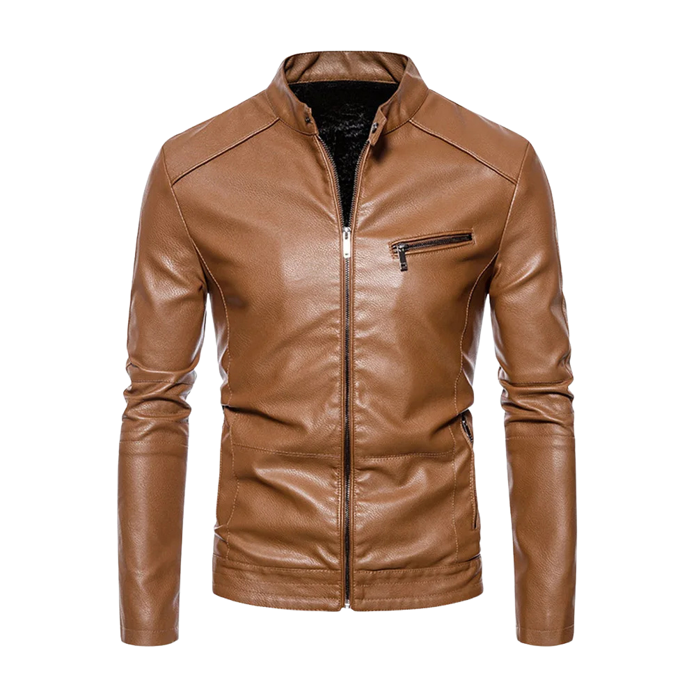 Elegant Leather Motorcycle Jacket