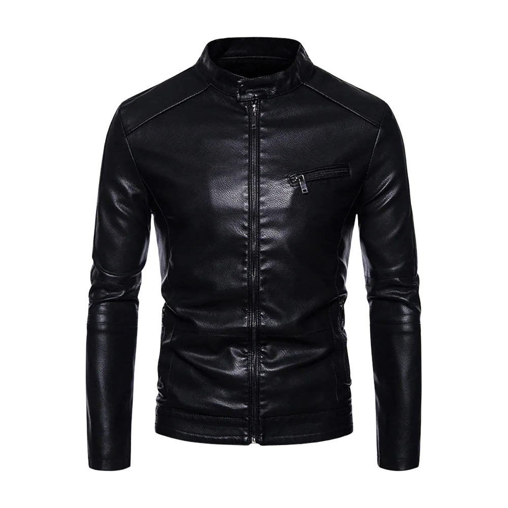 Elegant Leather Motorcycle Jacket