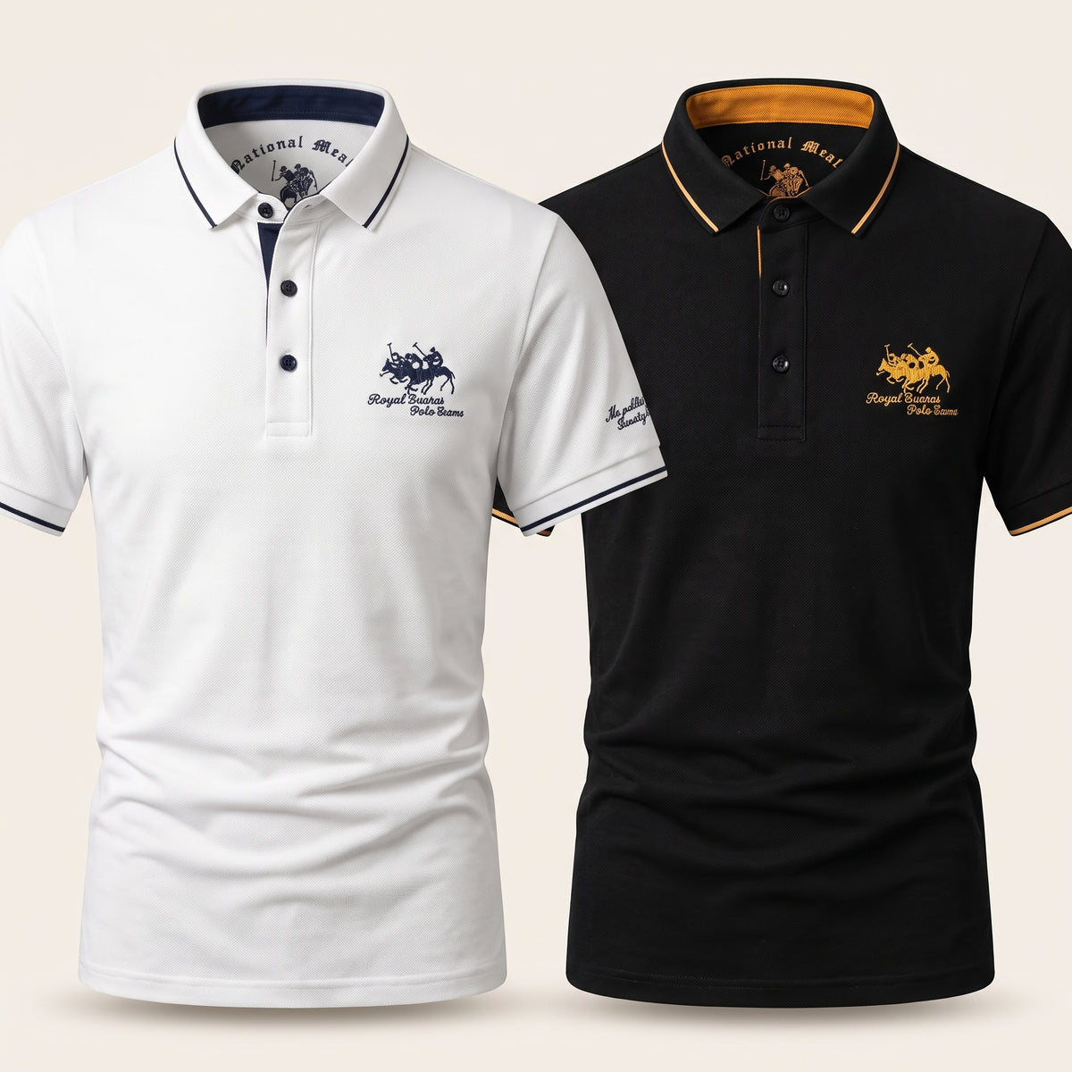 Embroidered Cotton Polo Shirt — Buy 1, Get 1 Free