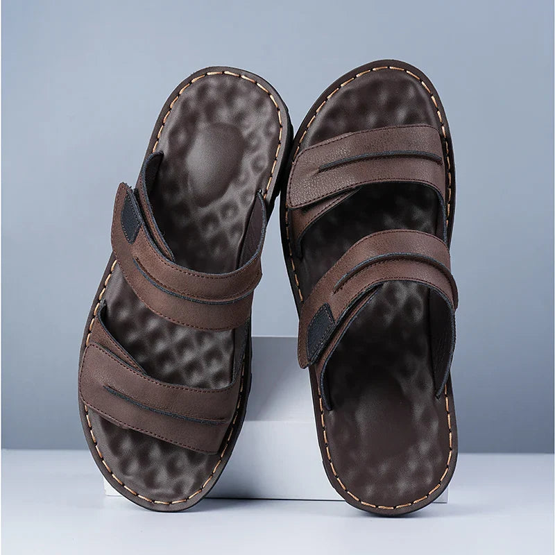 Elegant Leather Men's Sandals
