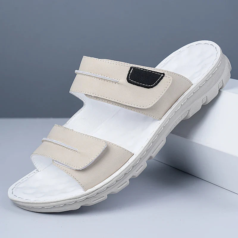 Elegant Leather Men's Sandals