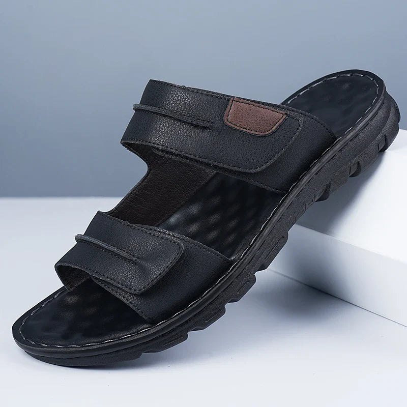 Elegant Leather Men's Sandals