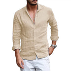 Elegant Cotton Linen Summer Shirt