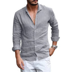 Elegant Cotton Linen Summer Shirt
