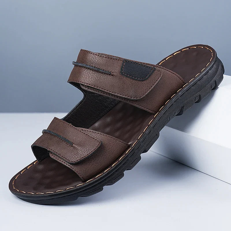 Elegant Leather Men's Sandals