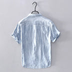 Elegant Japanese Style Linen Shirt