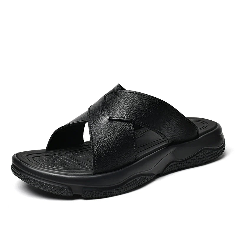 Elegant Leather Beach Sandals