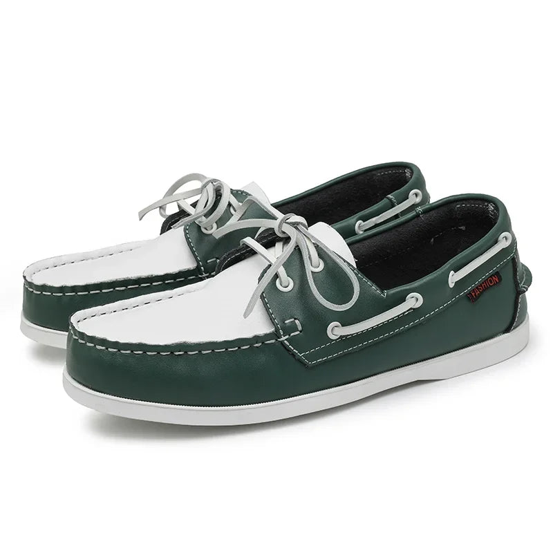 Elegant Leather Boat Loafers
