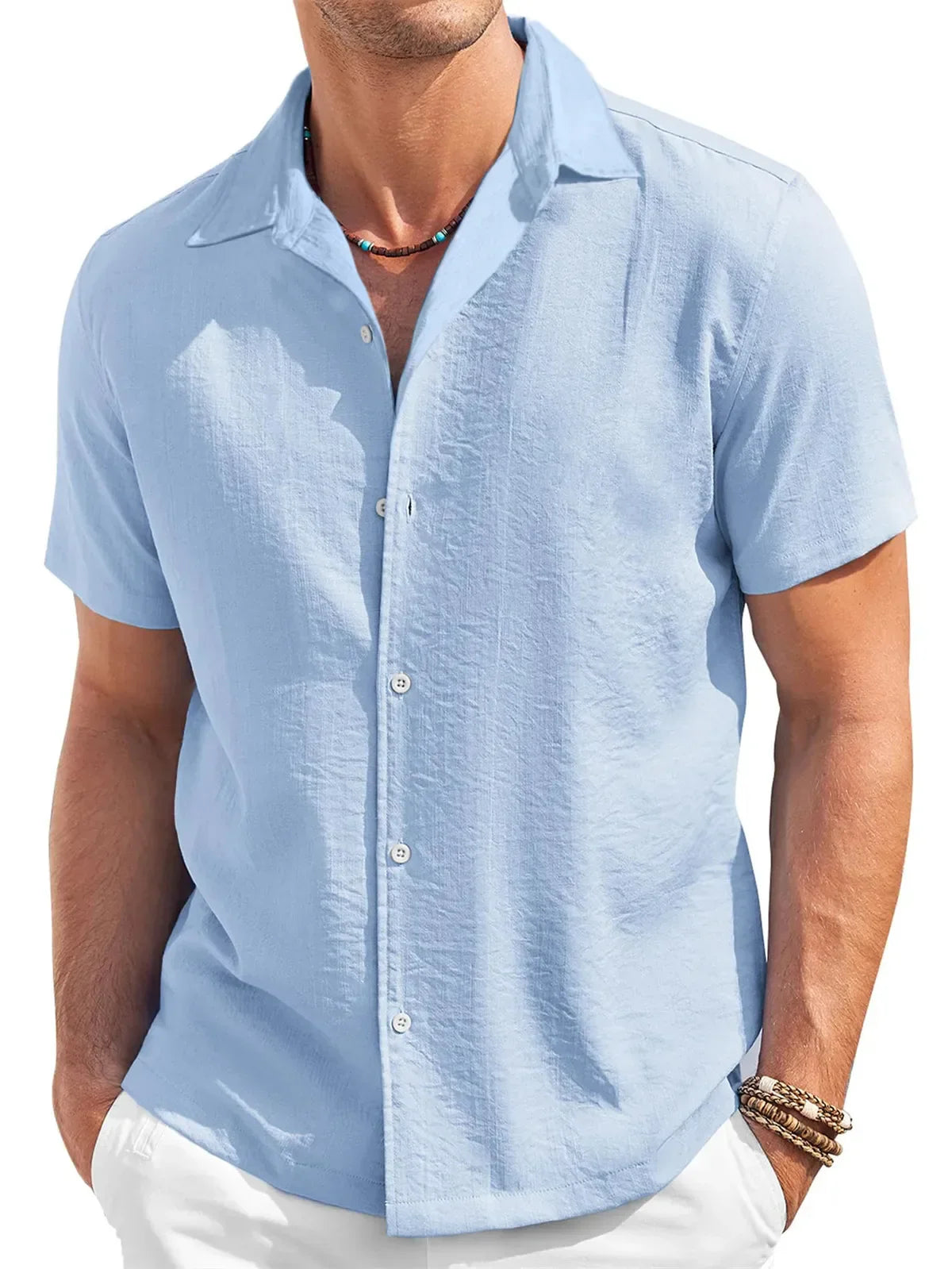 Casual Short Sleeve Men's Shirt