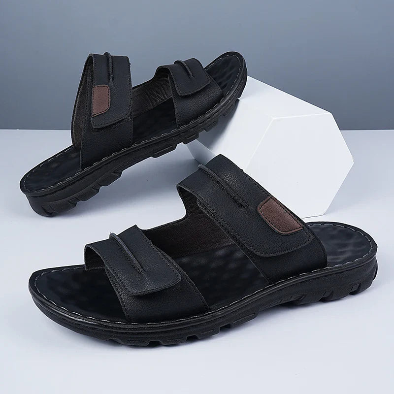 Elegant Leather Men's Sandals