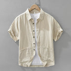 Casual Japanese Linen Shirt