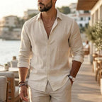 Elegant Cotton Linen Shirt