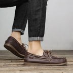 Elegant Leather Boat Loafers