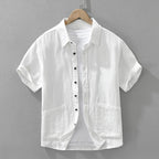 Casual Japanese Linen Shirt