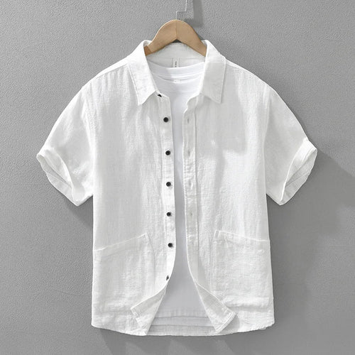 Casual Japanese Linen Shirt