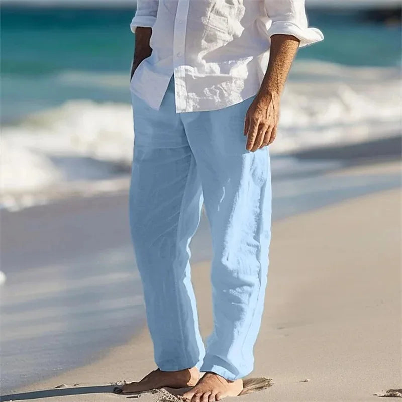 Casual Linen Beach Pants