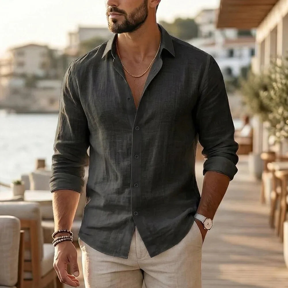 Elegant Linen Summer Shirt