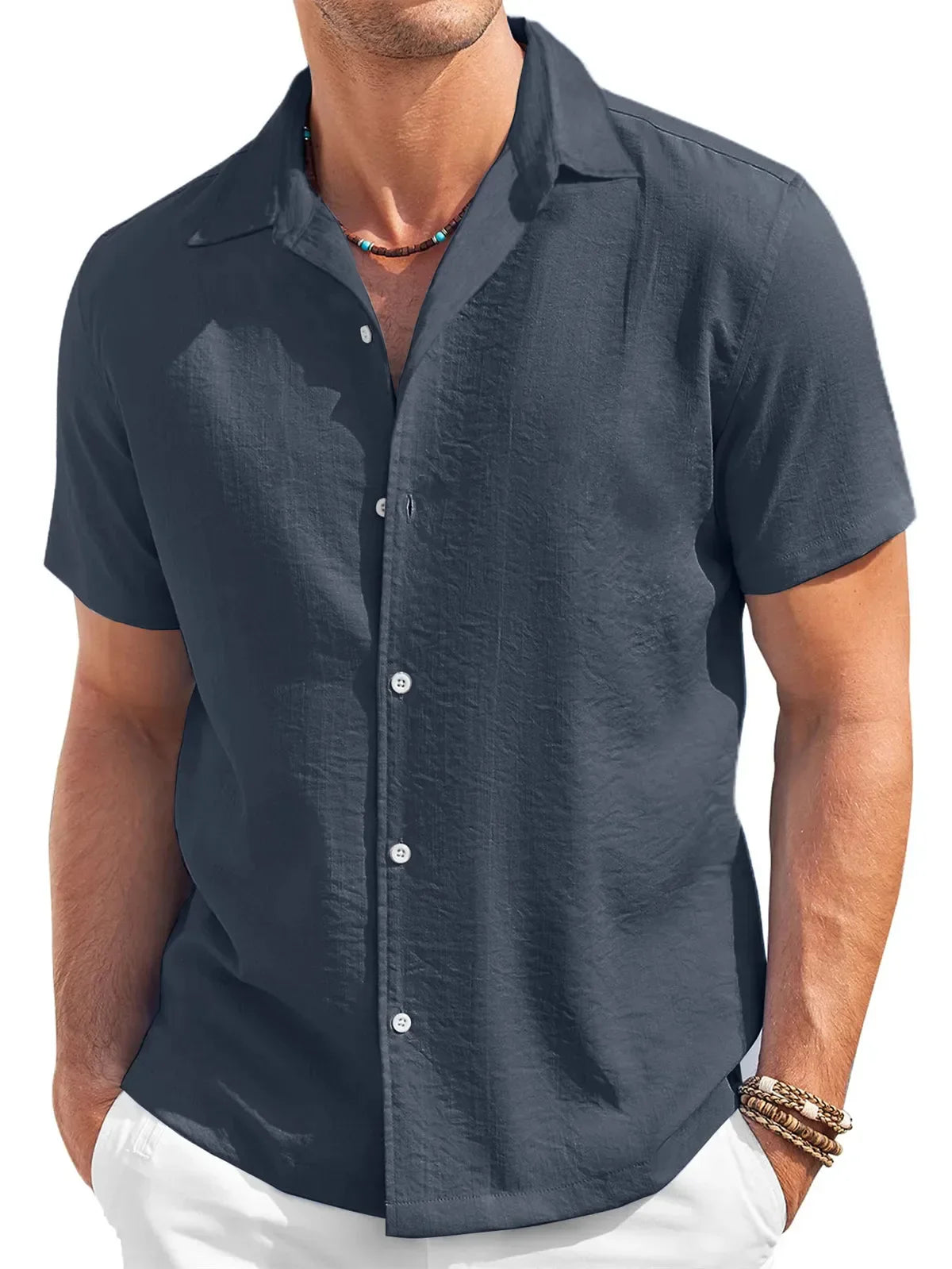 Casual Short Sleeve Men's Shirt