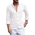 Elegant Cotton Linen Summer Shirt