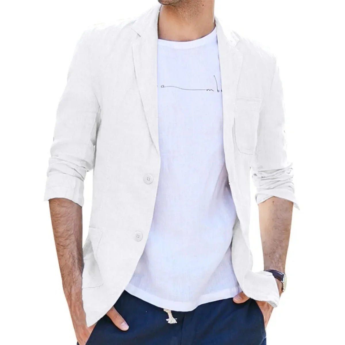 Elegant Linen Blazer