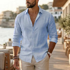 Elegant Cotton Linen Shirt