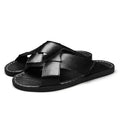 Retro Leather Men's Slippres