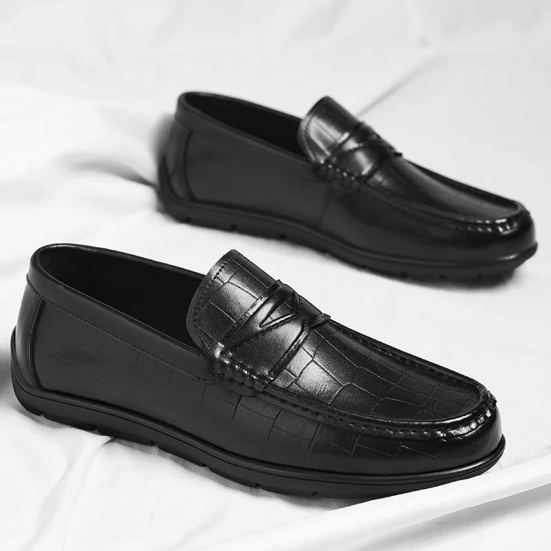 Elegant British Leather Loafers