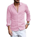 Elegant Cotton Linen Summer Shirt