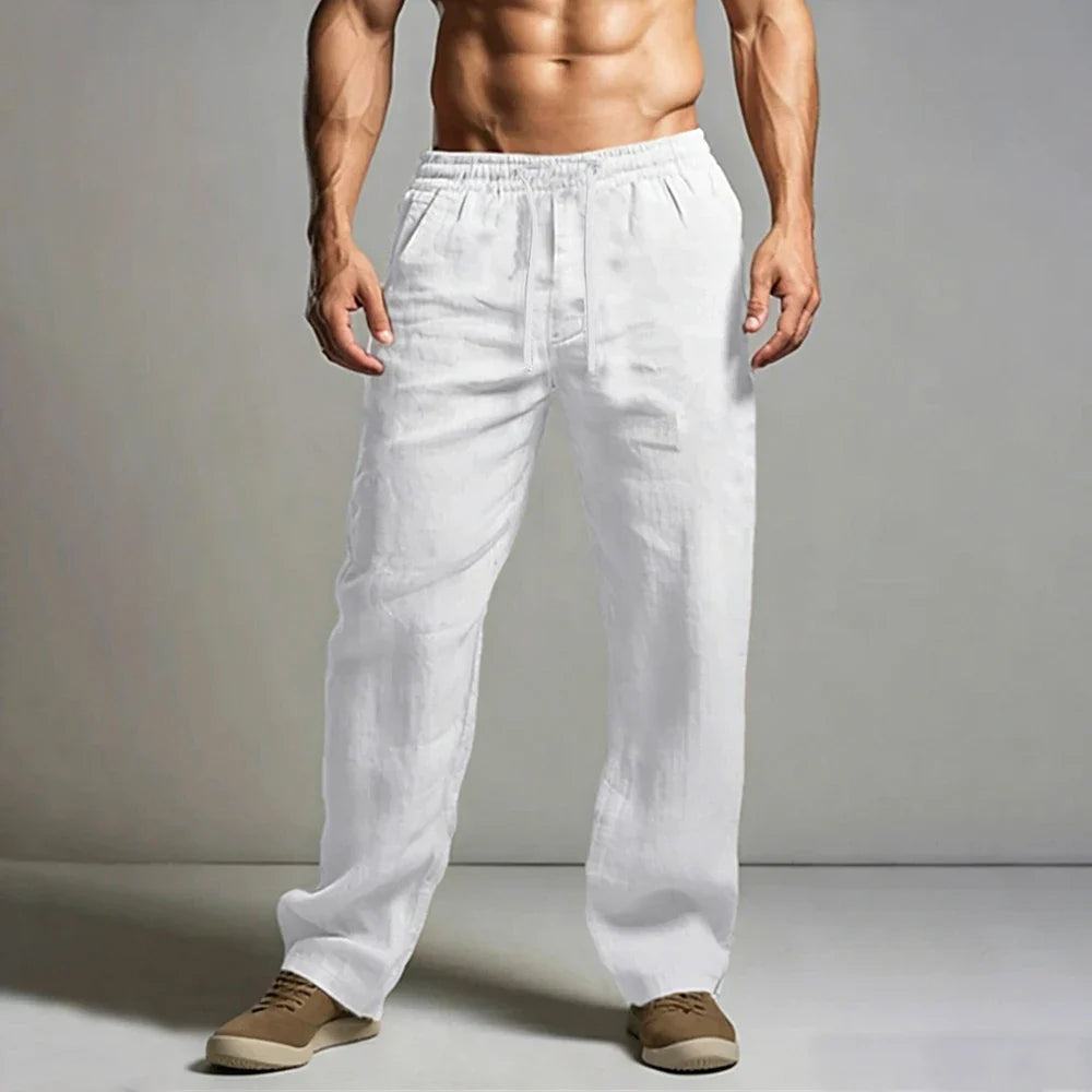 Elegant Cotton Linen Pants