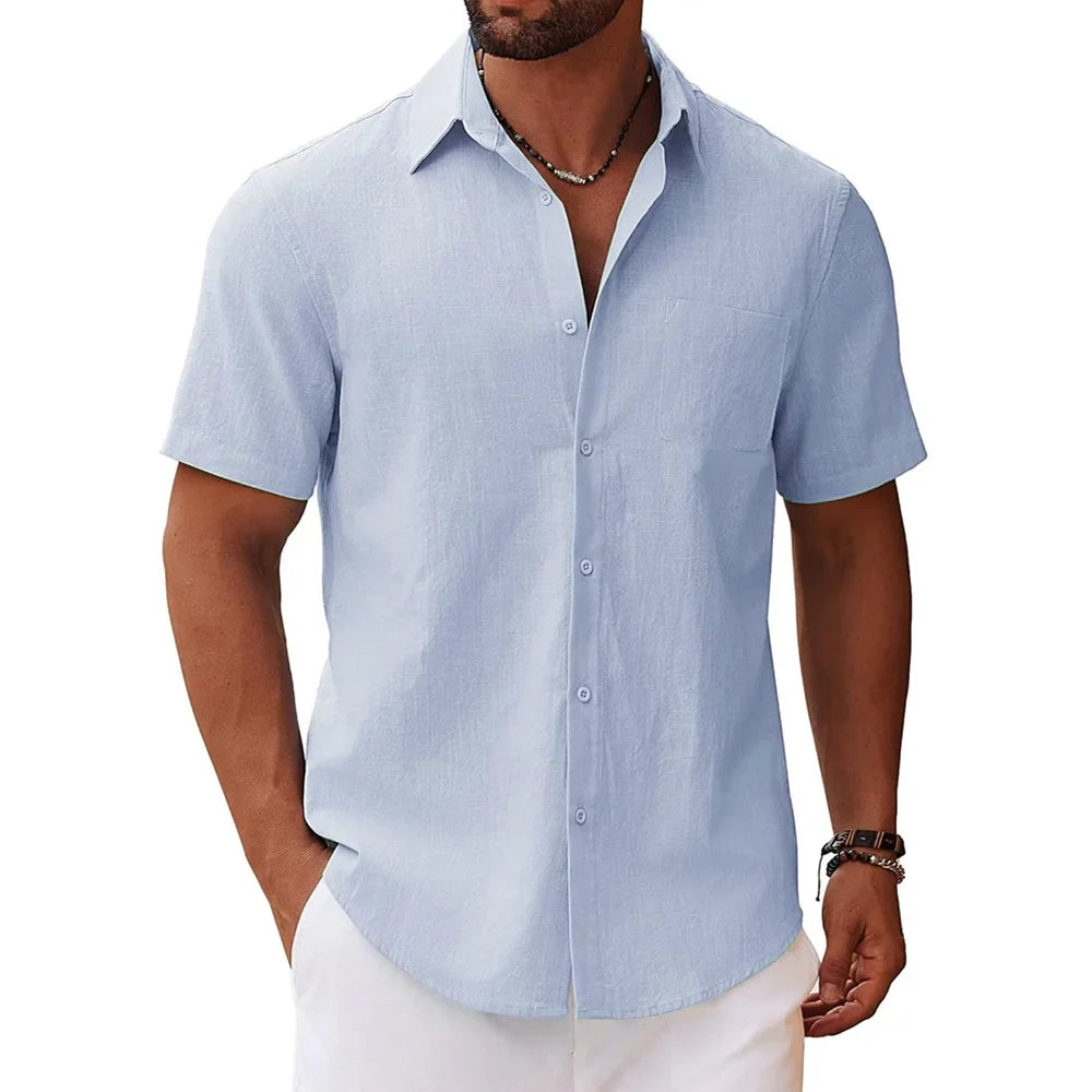 Casual Short Sleeve Men's Shirt